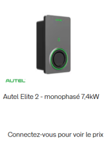 Autel Elite 2 - monophasé 7,4kw
