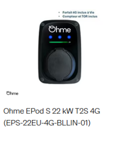 Ohme Epod S22 kW T2S 4G