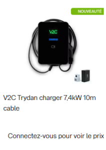 V2C Trydan charger 7,4 kW 10m cable