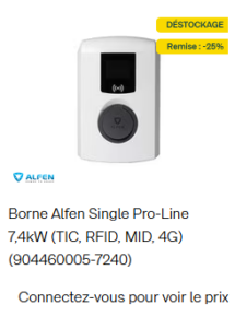 Borne Alfen Single Pro-Line 7,4kW